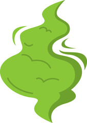 Bad Smell Smoke Cloud. Vector illustration