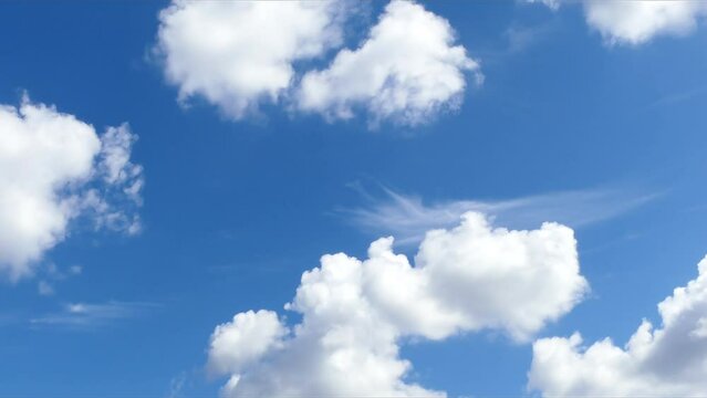 Time lapse, clouds moving in the sky. Scenery of cloud in motion