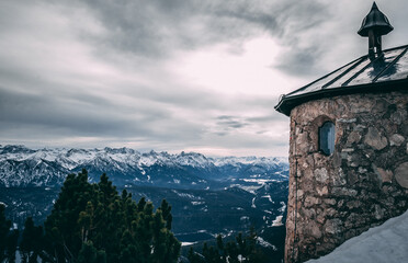 old tower in the mountains