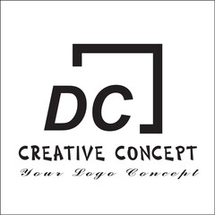 Square DC 2 Letter Logo Creative