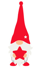 Christmas Gnome holding star