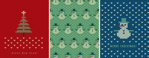 knitted winter snow snowflake gift pattern 