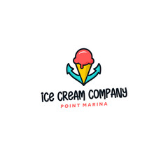 Ice cream logo marina