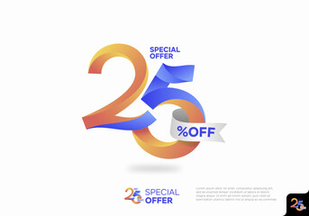 25 percent discount, special offer