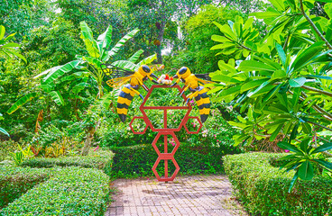 The garden of bee farm in Phuket, Thailand