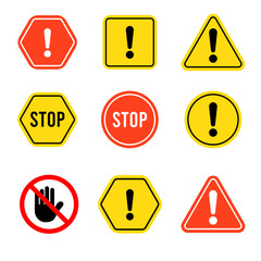 Stop sign icon vector design. Stop sign icon
