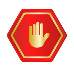Obraz premium Stop sign icon vector design. Stop sign icon.