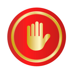 Obraz premium Stop sign icon vector design. Stop sign icon 