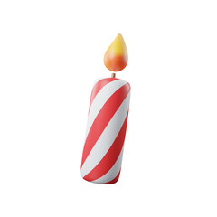 candle christmas icon 3d