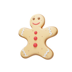 Obraz na płótnie Canvas cookie christmas icon 3d