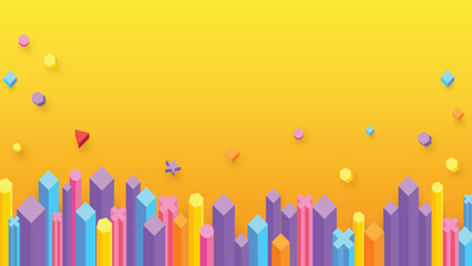 Abstract background colorful basic geometry 009