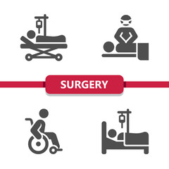 Surgery Icons. Hospital, Healthcare