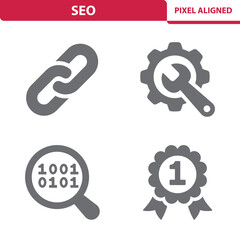 SEO Icons. Internet, Coding, Programming
