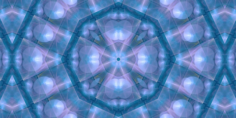 Mandala Fraktal Hintergrund Motiv für Druck und Internet in blau