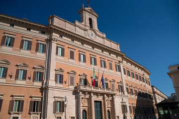 Fototapeta na wymiar Palazzo Montecitorio, Rome, Italy