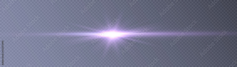 Poster set of purple horizontal highlights of abstract glowing stars and twinkles. vector.