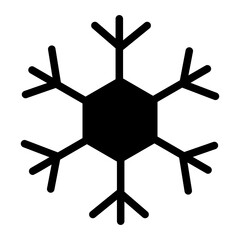 snowflak glyph icon