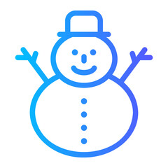snowman gradient icon