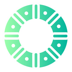 wreath gradient icon