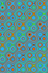 Naklejka premium Mediterranean style wrapping paper design