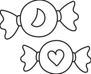 candy hand drawn illustration