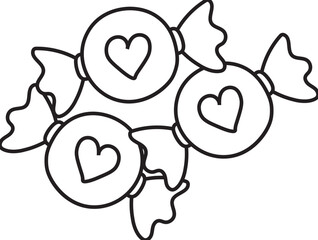 candy hand drawn illustration