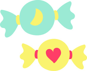 candy hand drawn illustration