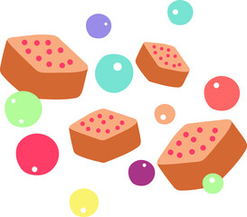 candy hand drawn illustration