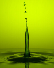 green water drop