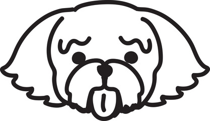Obraz premium doodle dog illustration