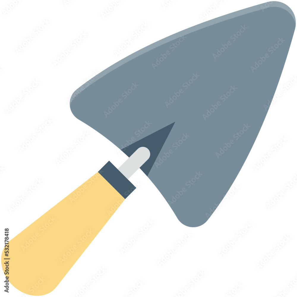 Wall mural trowel vector icon