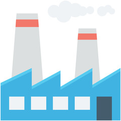 Naklejka premium Factory Vector Icon