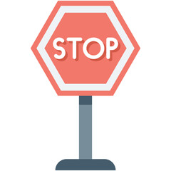 Stop Sign Vector Icon
