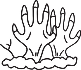 halloween hand drawn illustration