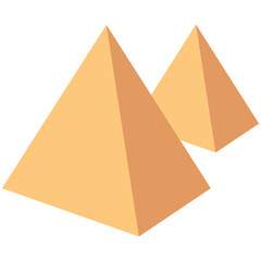 Egypt Pyramids Vector Icon