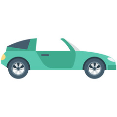 Roofless Car Vector Icon