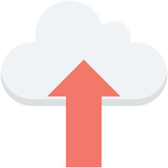 Cloud Upload Vector Icon