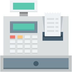 Cash Register Vector Icon