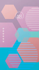geometric abstract background in pastel colors