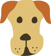 dog flat illustration