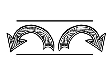 Fototapeta premium left and right arrows button vector illustration