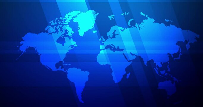 Abstract background world map, Cyber futuristic technology concept with copy space, 2D Geometry basic shape overlay Technology background 