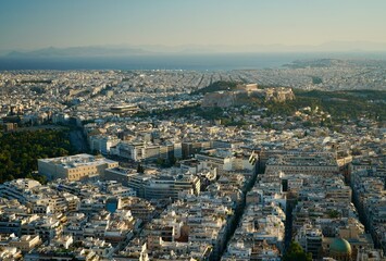 Obraz premium Mount Lycabettus Athens Greence 2022 July