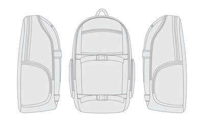 backpack vector