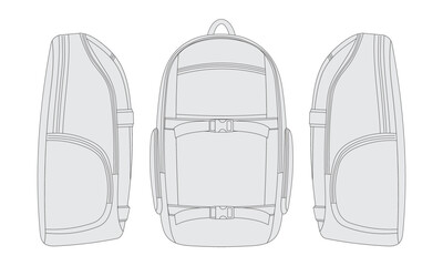 Fototapeta premium backpack vector