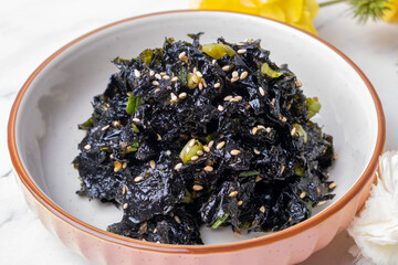Seasoned laver, one of the types of Korean side dishes