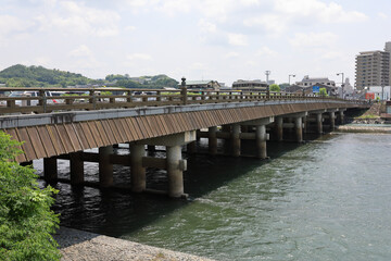 京都・宇治川の橋
