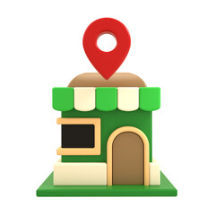 3D illustration store location