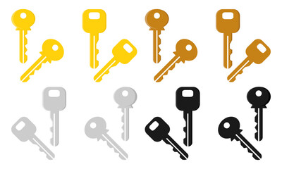 set of keys vector