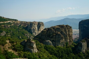 Fototapeta na wymiar Meteora Kalambaka Greece 2022 July